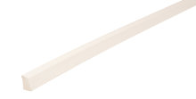 Feielist plast lys grå – 10 x 16 x 3000 mm